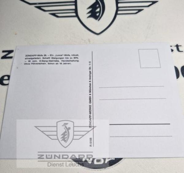 Repro Postkarte " Mofa 25 " Bergsteiger , Robust, allradgefedert, 2-Gang, Steigung 30% usw  R5158